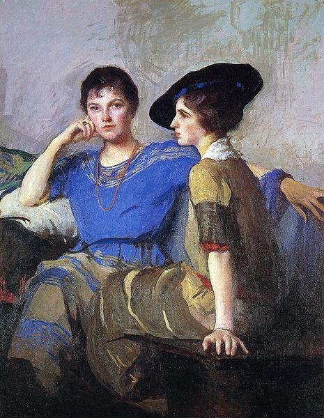 Edmund Charles Tarbell Sisters oil painting image